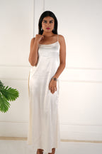 Elara satin dress - Ivory