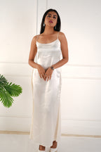 Elara satin dress - Ivory