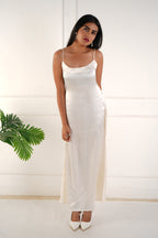 Elara satin dress - Ivory