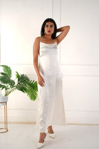 Elara satin dress - Ivory