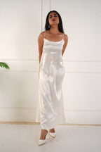 Elara satin dress - Ivory