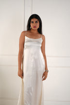 Elara satin dress - Ivory